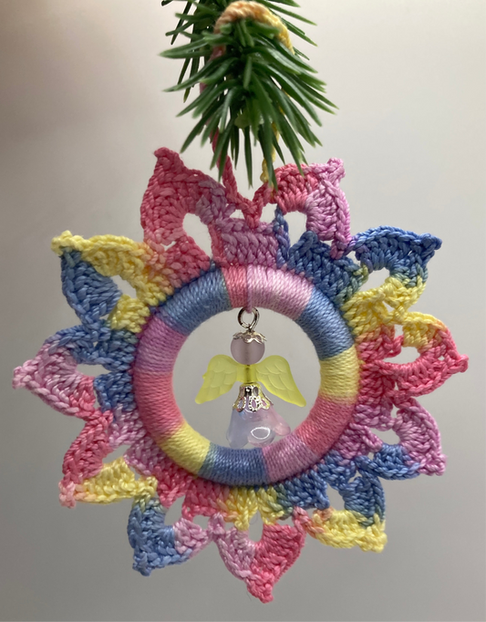 Regenbogen Stern mit Engel - Edition II