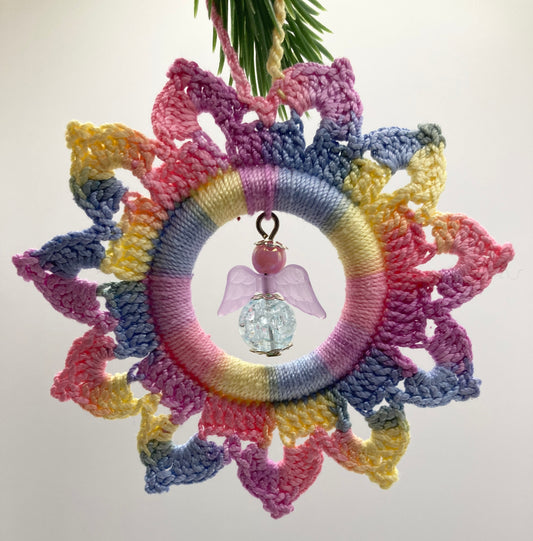 Regenbogen Stern mit Engel - Edition III