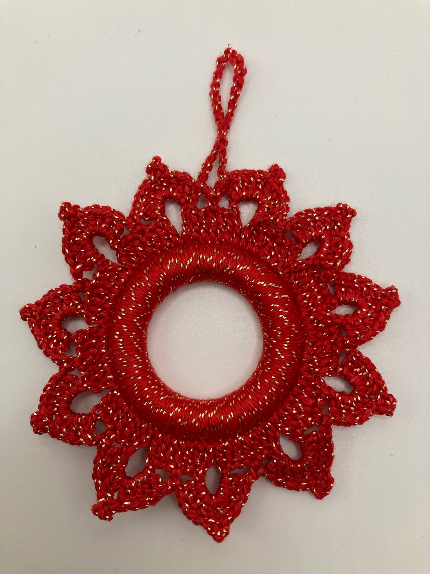 Roter Weihnachtsstern Vorderansicht